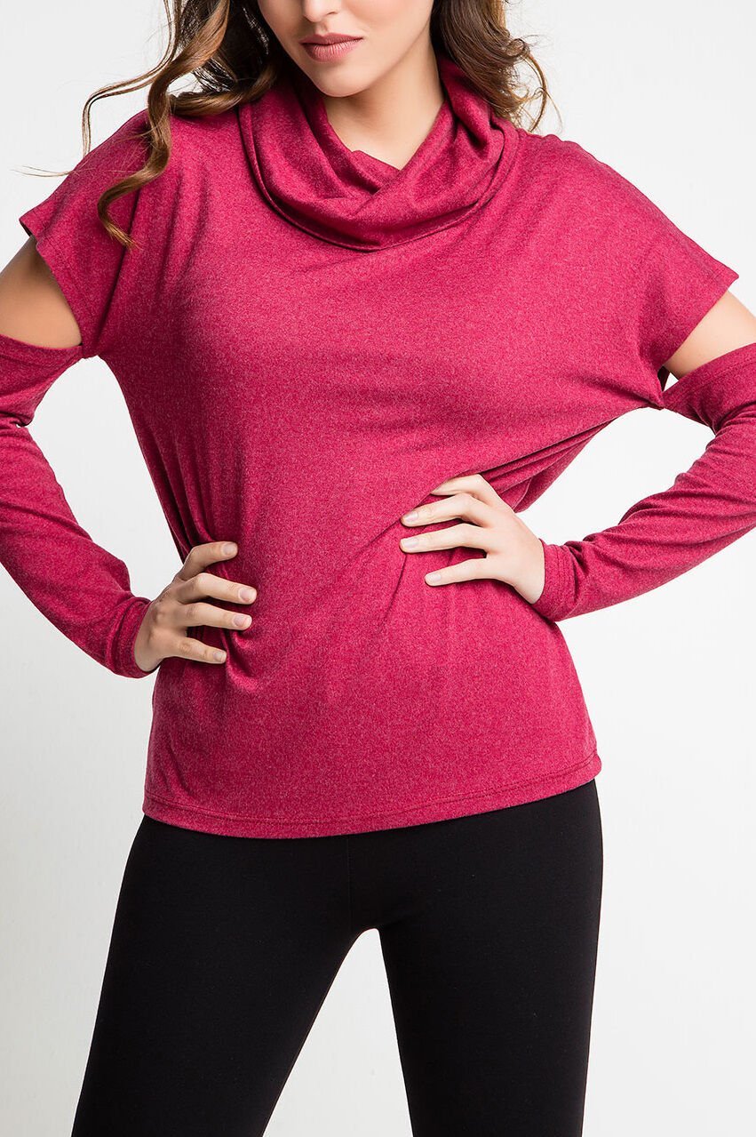 BURGUNDY BLOUSE