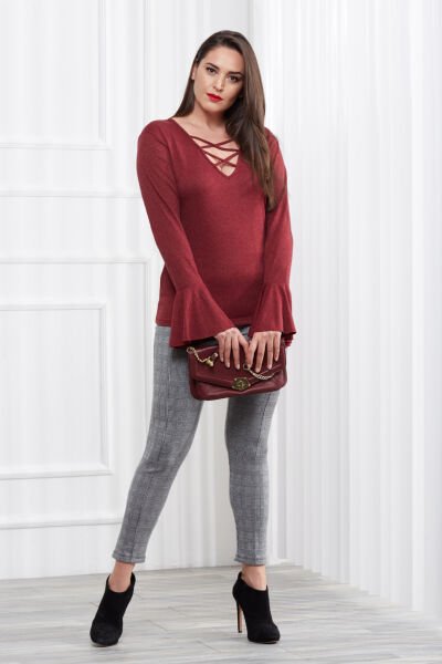BURGUNDY BLOUSE