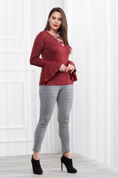 BURGUNDY BLOUSE