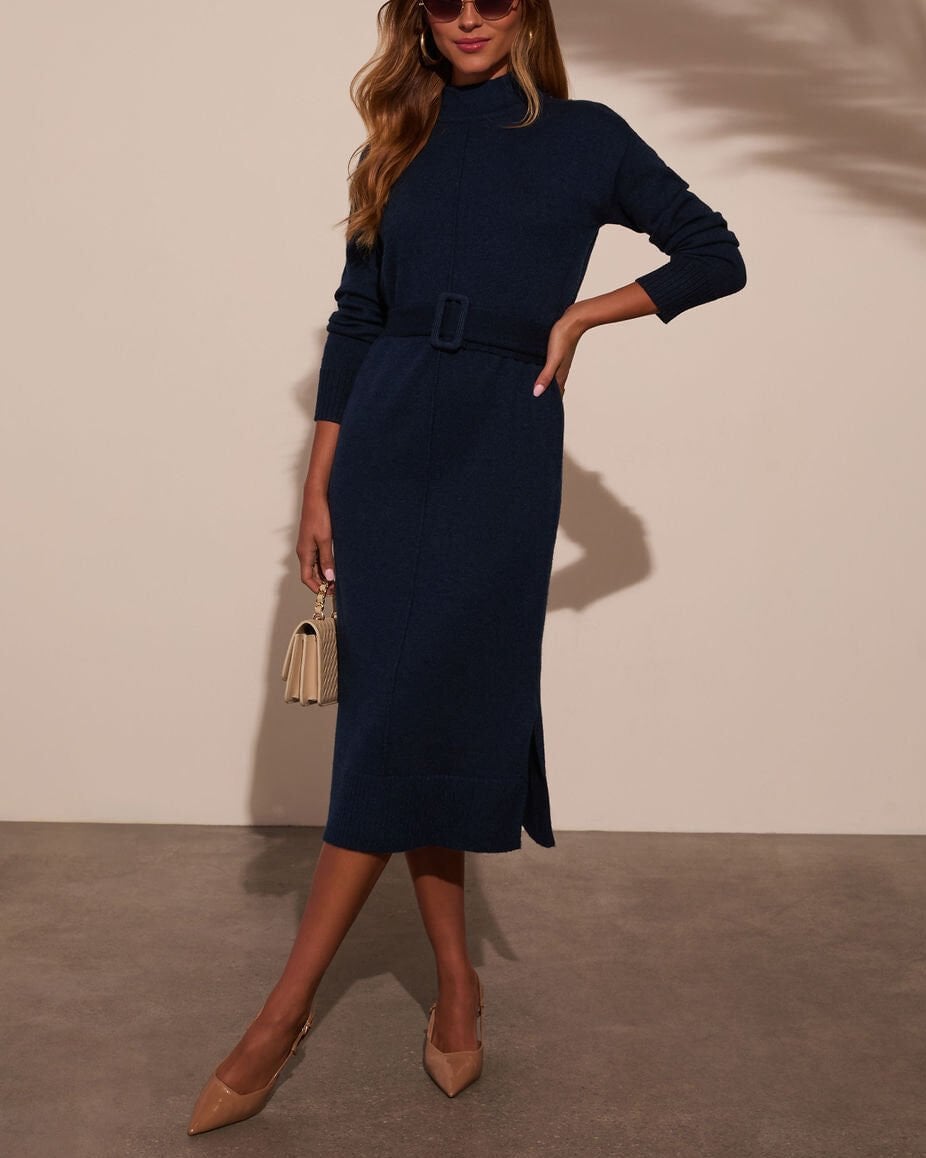 NAVY DRESS M - NAVY