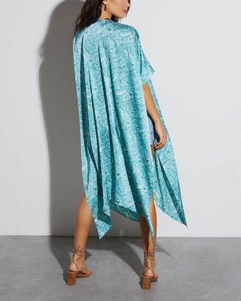 BLUE-PATTERNED CARDIGAN