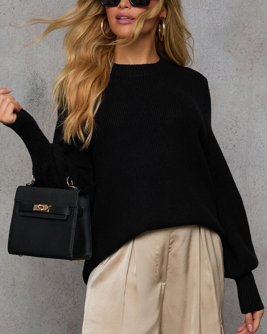 BLACK SWEATER XL - BLACK