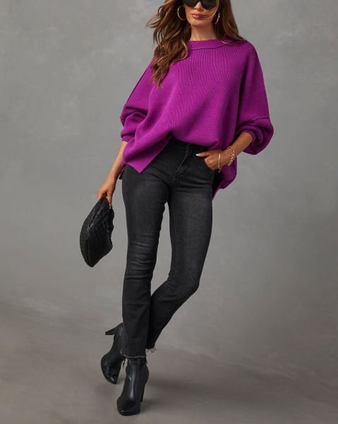 PURPLE SWEATERS