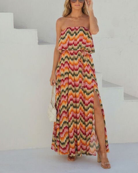 MULTICOLOR-PRINTED DRESS