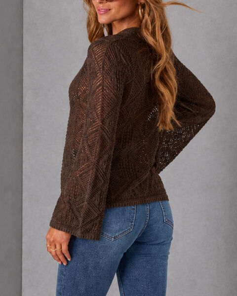 BROWN CARDIGAN