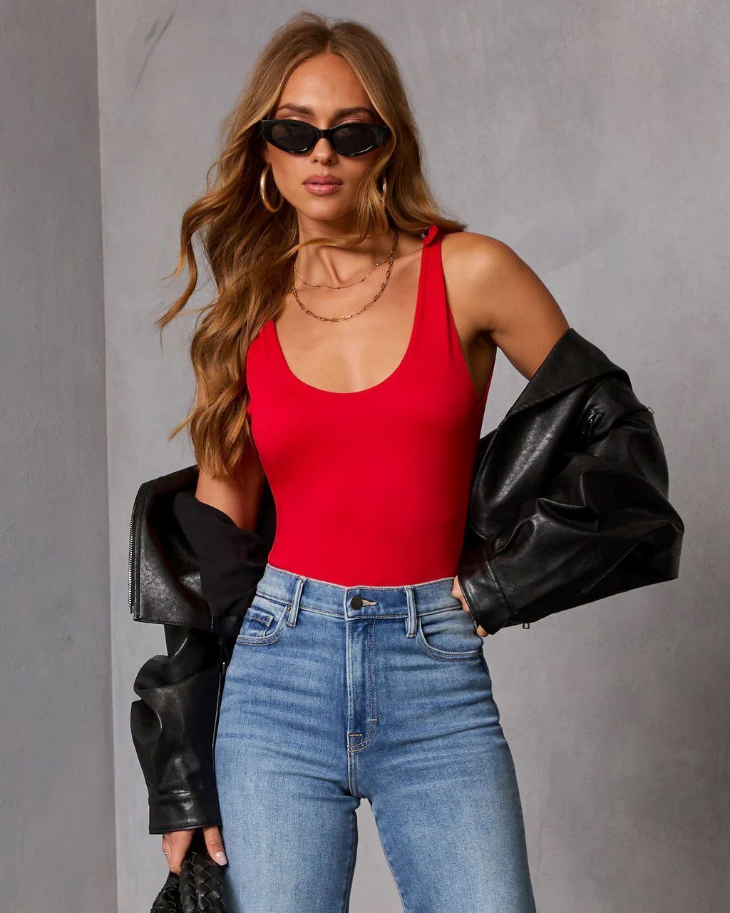 RED TANK-TOP M - RED