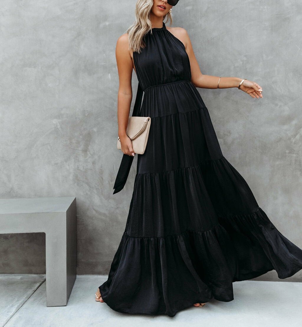 BLACK DRESS L - BLACK