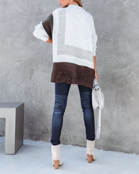 ECRU-BROWN-GREY SWEATERS