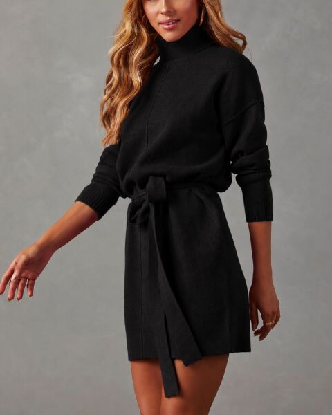 BLACK DRESS S - BLACK