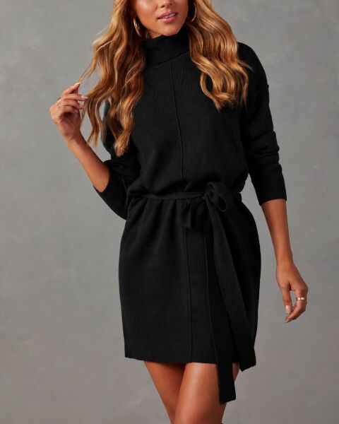 BLACK DRESS L - BLACK