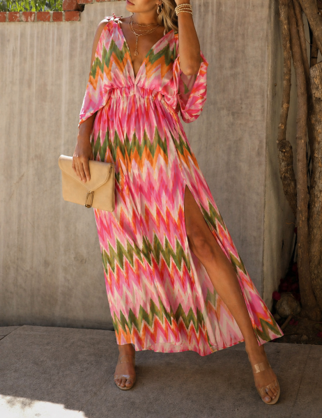 MULTICOLOR-PRINTED DRESS