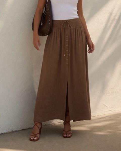 BROWN SKIRT