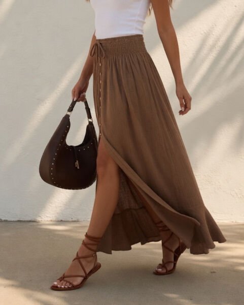 BROWN SKIRT