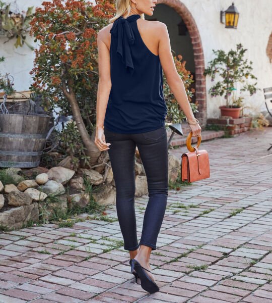 NAVY BLOUSE