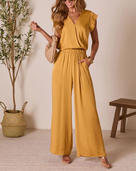 MUSTARD PANTS S - MUSTARD