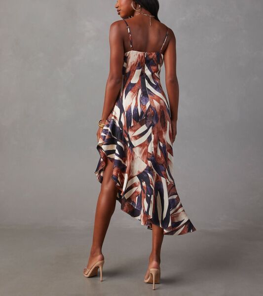 MULTICOLOR-PRINTED DRESS XL - MULTICOLOR-PRINTED