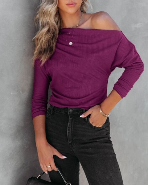 PURPLE BLOUSE