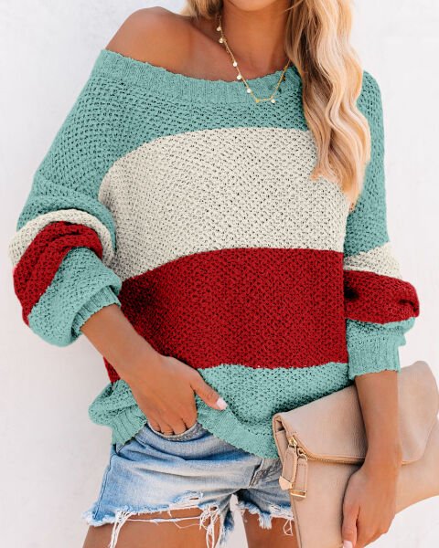TURQUOISE-STONE SWEATER