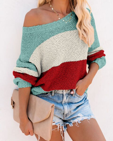 TURQUOISE-STONE SWEATER
