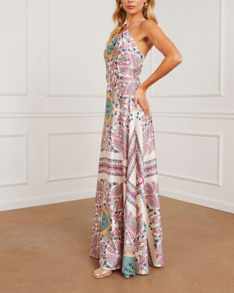 MULTICOLOR-PRINTED DRESS L - MULTICOLOR-PRINTED