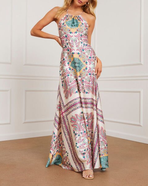 MULTICOLOR-PRINTED DRESS XL - MULTICOLOR-PRINTED