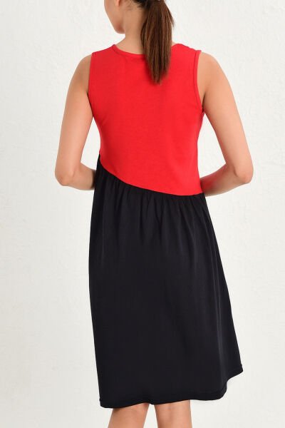 RED-BLACK DRESS