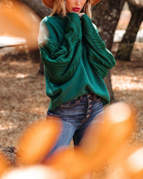 EMERALD SWEATER S - EMERALD