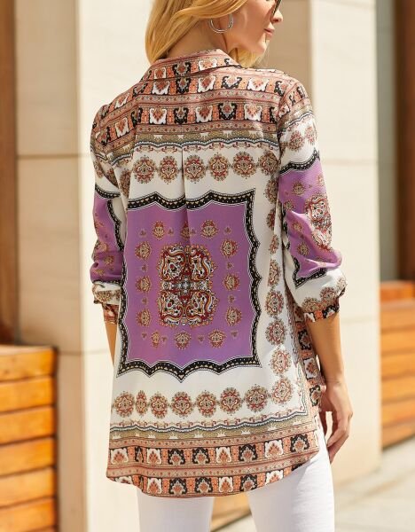 LILAC-PRINTED SHIRT