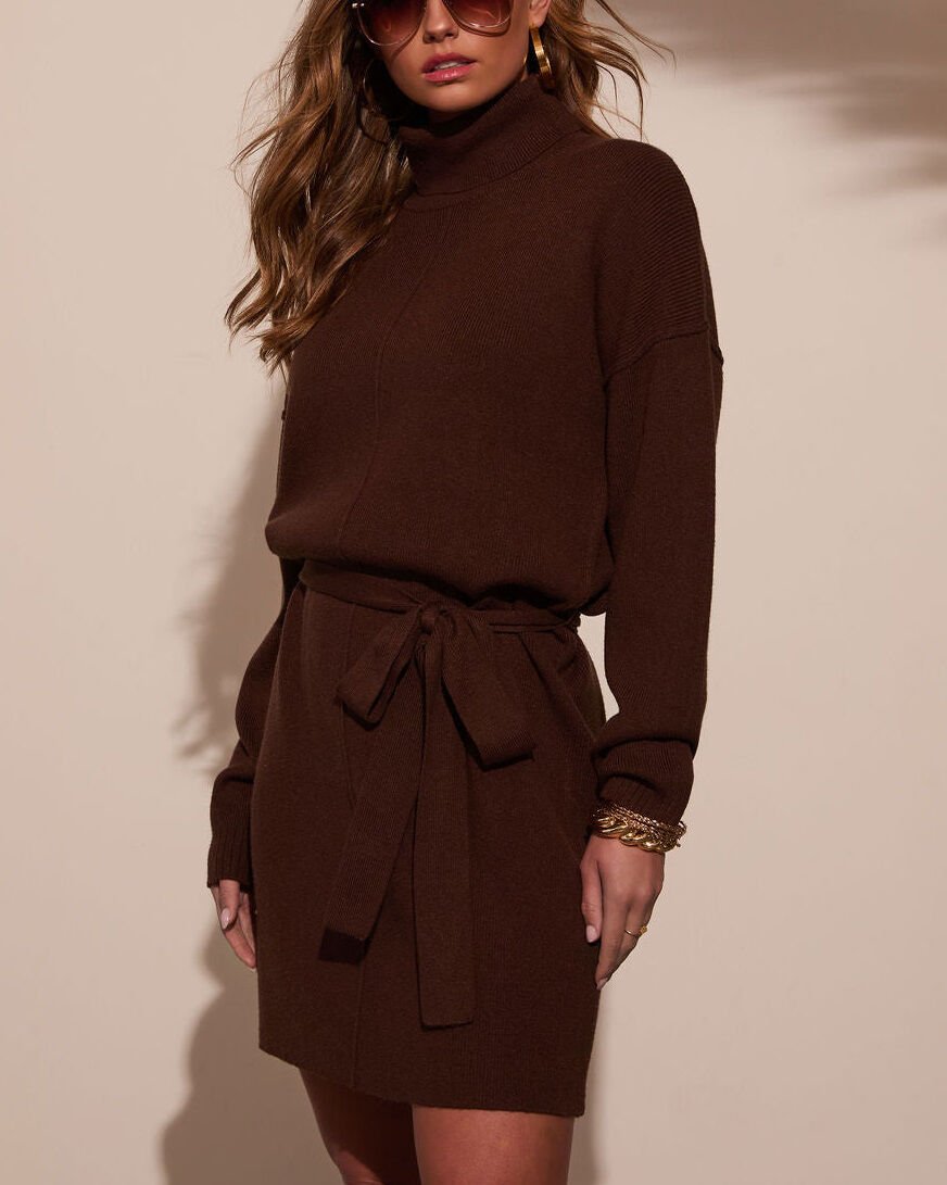 BROWN DRESS XL - BROWN
